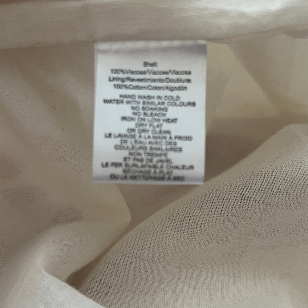 New CIEBON Sleeveless Cream Midi with Red Floral Print 100% viscose size M - Picture 13 of 16